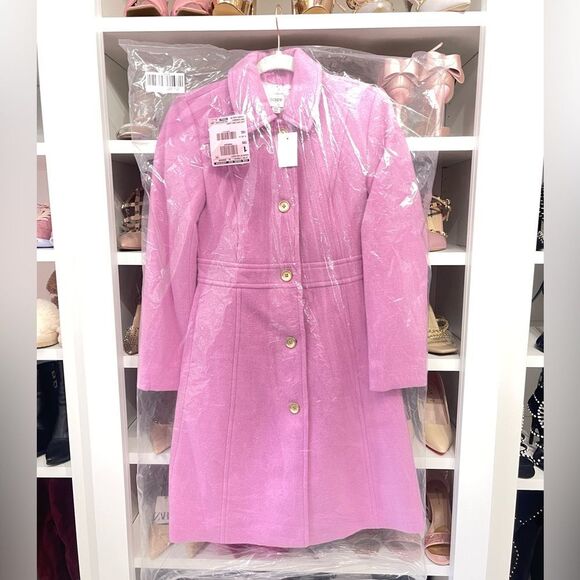 Last One NWT PINK J. CREW Wool-blend lady coat - Picture 10 of 16